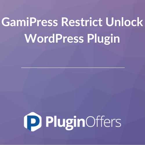 GamiPress - GamiPress Restrict Unlock WordPress Plugin 1.1.0