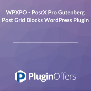 WPXPO - PostX Pro Gutenberg Post Grid Blocks WordPress Plugin 1.6.6