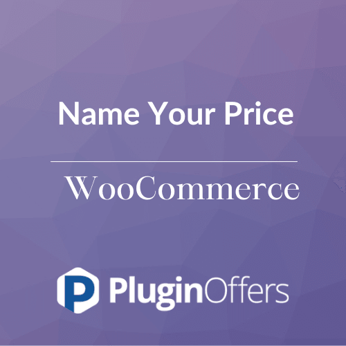 WooCommerce Name Your Price - Plugin Offers