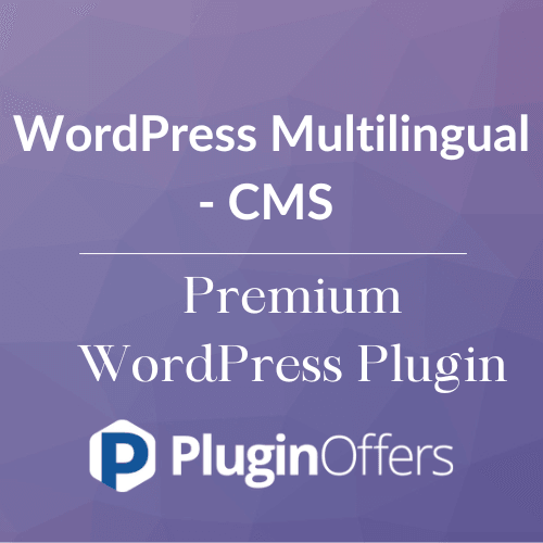 WordPress Multilingual - CMS Premium WordPress Plugin - Plugin Offers
