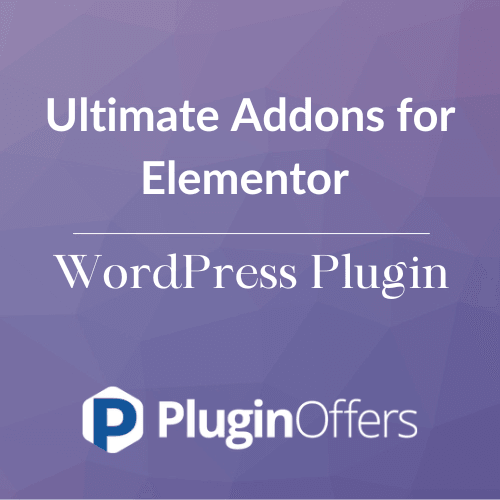 Ultimate Addons for Elementor WordPress Plugin - Plugin Offers