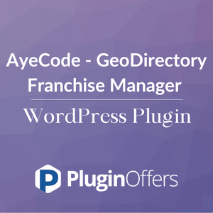 AyeCode - GeoDirectory Franchise Manager WordPress Plugin - Plugin Offers