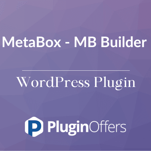 MetaBox - MB Builder WordPress Plugin - Plugin Offers