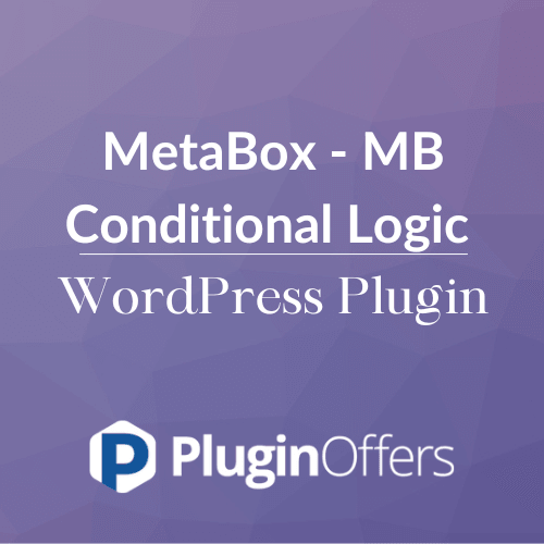 MetaBox - MB Conditional Logic WordPress Plugin - Plugin Offers