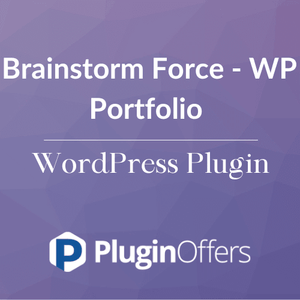 Brainstorm Force - WP Portfolio WordPress Plugin - Plugin Offers