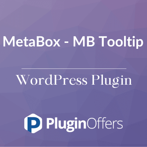 MetaBox - MB Tooltip WordPress Plugin - Plugin Offers