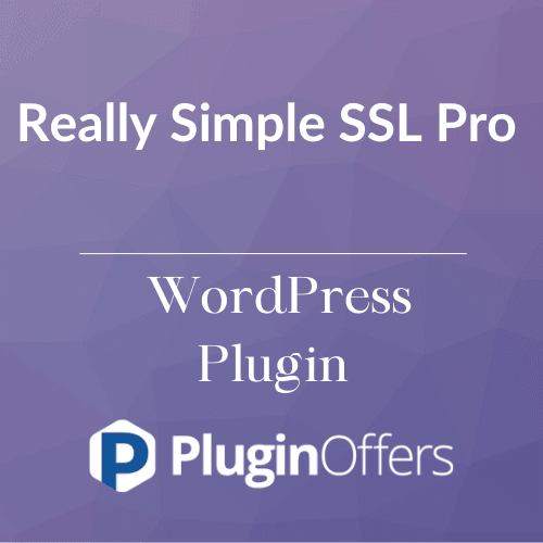 Really Simple SSL Pro WordPress Plugin - Plugin Offers
