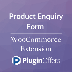 Product Enquiry Form WooCommerce Extension - Plugin Offers