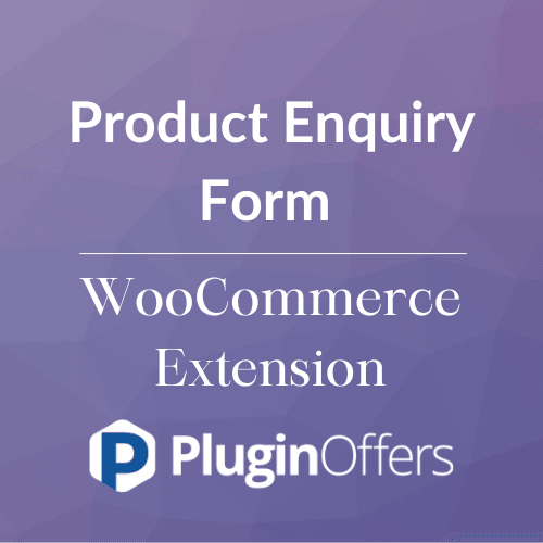 Product Enquiry Form WooCommerce Extension - Plugin Offers