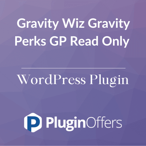 Gravity Wiz Gravity Perks GP Read Only WordPress Plugin - Plugin Offers