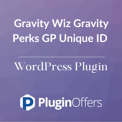 Gravity Wiz Gravity Perks GP Unique ID WordPress Plugin - Plugin Offers