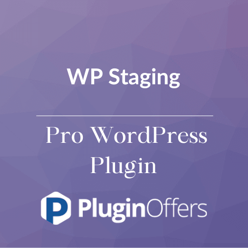 WP Staging Pro WordPress Plugin - Plugin Offers