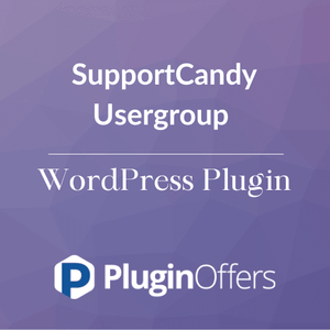 SupportCandy Usergroup WordPress Plugin - Plugin Offers