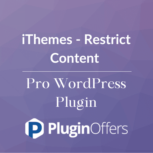 iThemes - Restrict Content Pro WordPress Plugin - Plugin Offers
