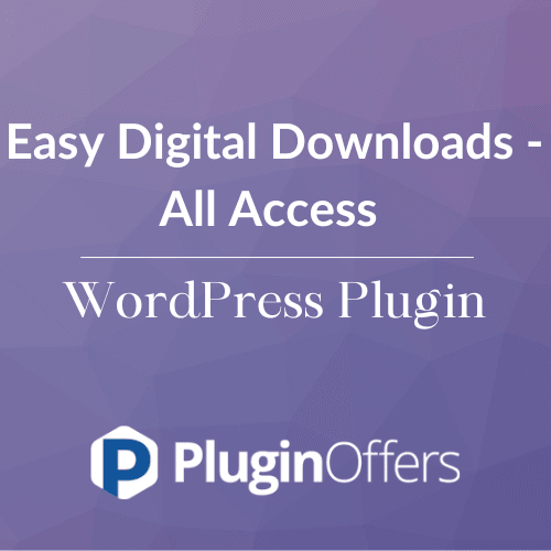 Easy Digital Downloads - All Access WordPress Plugin - Plugin Offers
