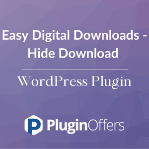 Easy Digital Downloads - Hide Download WordPress Plugin - Plugin Offers