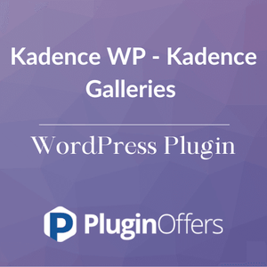 Kadence WP - Kadence Galleries WordPress Plugin - Plugin Offers