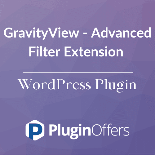 GravityView - Advanced Filter Extension WordPress Plugin - Plugin Offers