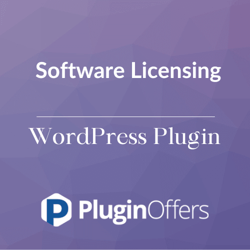 Software Licensing WordPress Plugin - Plugin Offers