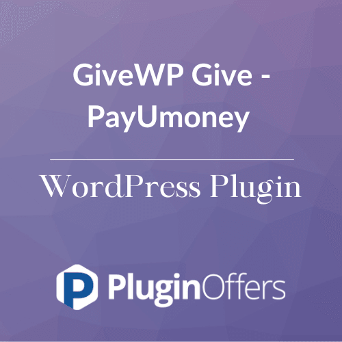 GiveWP Give - PayUmoney WordPress Plugin - Plugin Offers