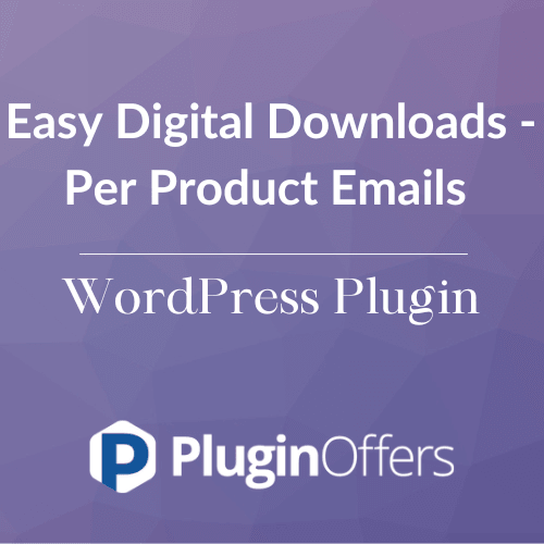 Easy Digital Downloads - Per Product Emails WordPress Plugin - Plugin Offers
