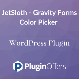 JetSloth - Gravity Forms Color Picker WordPress Plugin - Plugin Offers