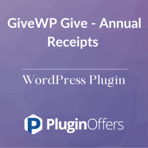 GiveWP Give - Annual Receipts WordPress Plugin - Plugin Offers