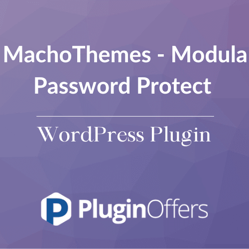 MachoThemes - Modula Password Protect WordPress Plugin - Plugin Offers