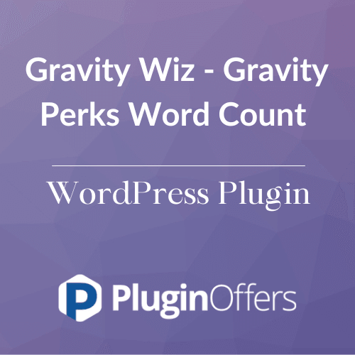 Gravity Wiz - Gravity Perks Word Count WordPress Plugin - Plugin Offers