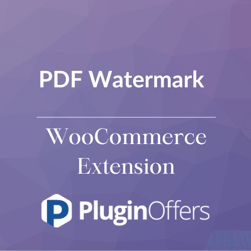 PDF Watermark WooCommerce Extension - Plugin Offers