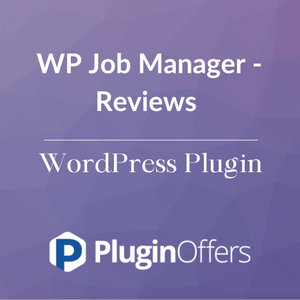 WP Job Manager - Reviews WordPress Plugin - Plugin Offers