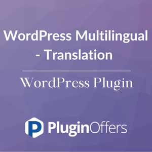 WordPress Multilingual - Translation Management Addon - Plugin Offers