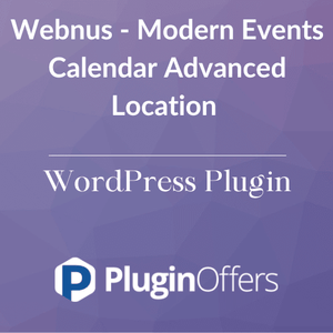 Webnus - Modern Events Calendar Advanced Location WordPress Plugin - Plugin Offers