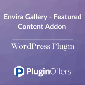 Envira Gallery - Featured Content Addon WordPress Plugin - Plugin Offers
