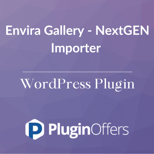 Envira Gallery - NextGEN Importer WordPress Plugin - Plugin Offers