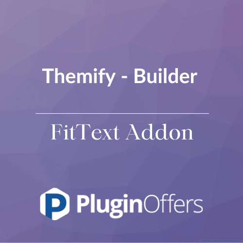 Themify - Builder FitText Addon - Plugin Offers