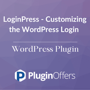 LoginPress - Customizing the WordPress Login WordPress Plugin - Plugin Offers