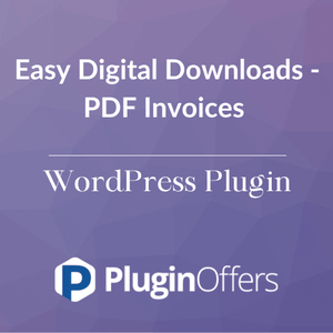 Easy Digital Downloads - PDF Invoices WordPress Plugin - Plugin Offers