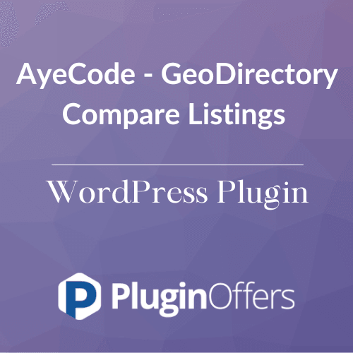 AyeCode - GeoDirectory Compare Listings WordPress Plugin - Plugin Offers