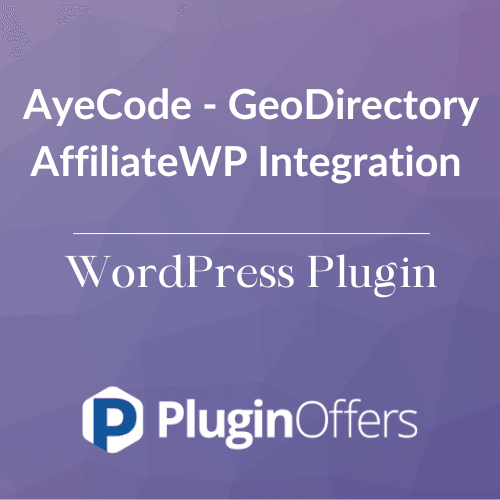 AyeCode - GeoDirectory AffiliateWP Integration WordPress Plugin - Plugin Offers