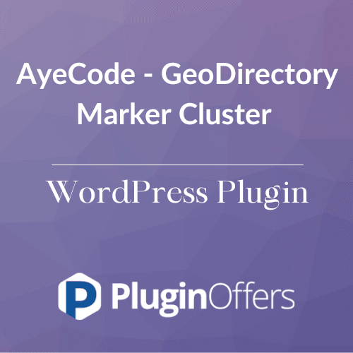 AyeCode - GeoDirectory Marker Cluster WordPress Plugin - Plugin Offers