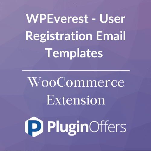 WPEverest - User Registration Email Templates WordPress Plugin - Plugin Offers