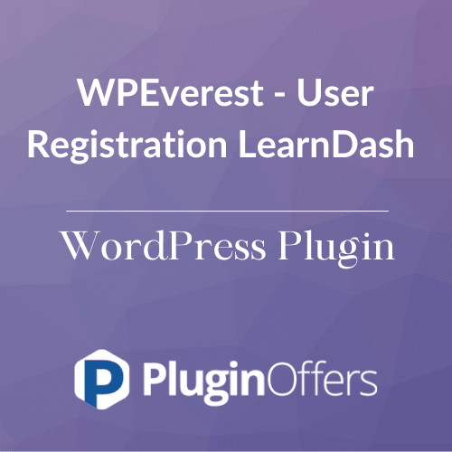 WPEverest - User Registration LearnDash WordPress Plugin - Plugin Offers