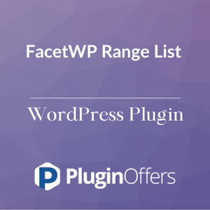 FacetWP Range List WordPress Plugin - Plugin Offers
