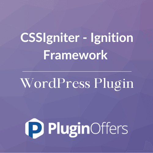 CSSIgniter - Ignition Framework WordPress Plugin - Plugin Offers