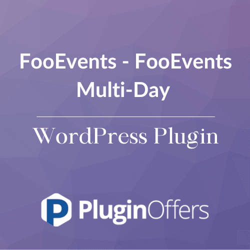 FooEvents - FooEvents Multi-Day WordPress Plugin - Plugin Offers