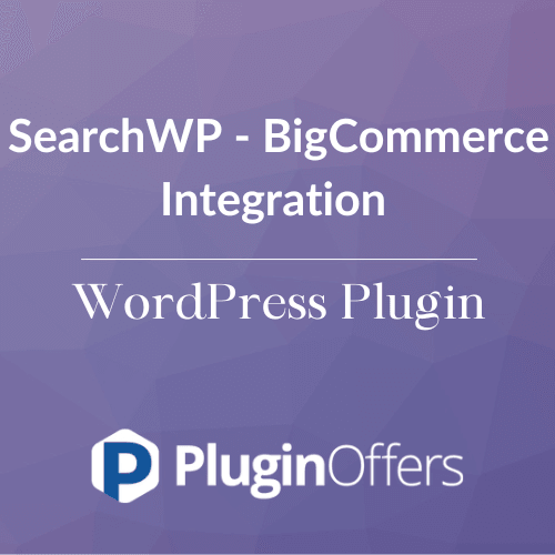SearchWP - BigCommerce Integration WordPress Plugin - Plugin Offers