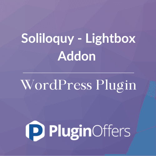 Soliloquy - Lightbox Addon WordPress Plugin - Plugin Offers