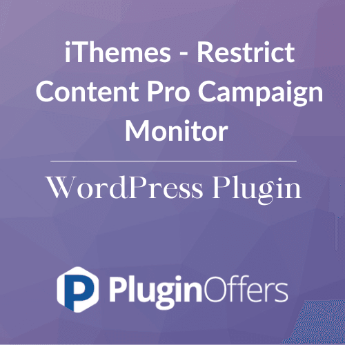 iThemes - Restrict Content Pro Campaign Monitor WordPress Plugin - Plugin Offers