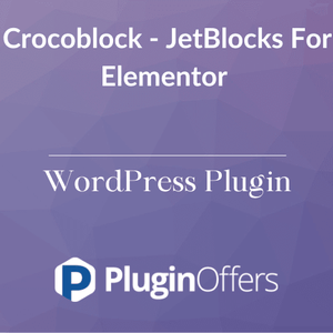 Crocoblock - JetBlocks For Elementor WordPress Plugin - Plugin Offers